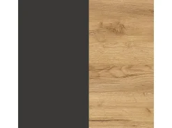 Aparador de diseño gris y madera 3 puertas 3 cajones 192cm Costal