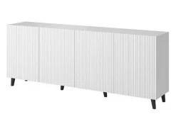 Aparador de diseño Gustave 200cm 4 puertas blanco