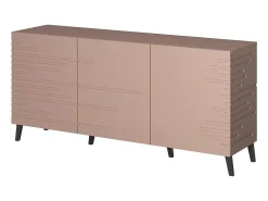 Aparador de diseño rosa mate 155 cm Max