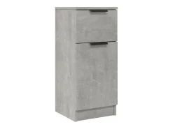 Aparador de hormigón gris 30x30x70 cm Madera de ingeniería