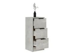 Aparador de hormigón gris 30x30x70 cm Madera de ingeniería
