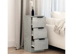 Aparador de hormigón gris 30x30x70 cm Madera de ingeniería