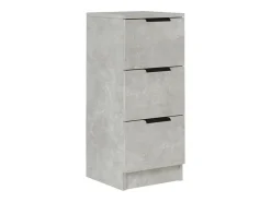Aparador de hormigón gris 30x30x70 cm Madera de ingeniería