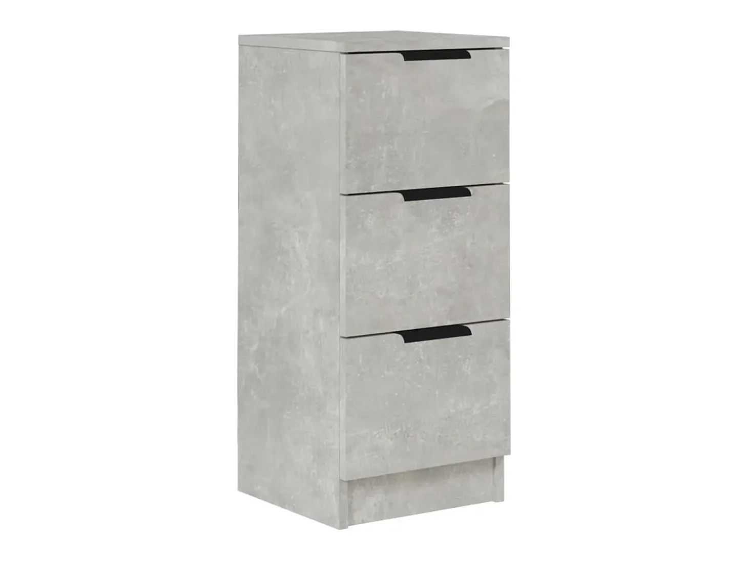 Aparador de hormigón gris 30x30x70 cm Madera de ingeniería