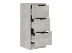 Aparador de hormigón gris 30x30x70 cm Madera de ingeniería