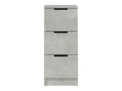 Aparador de hormigón gris 30x30x70 cm Madera de ingeniería