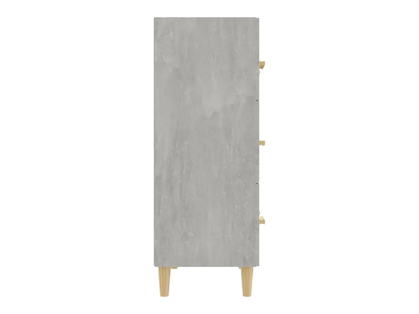Aparador de hormigón gris 70x34x90 cm Madera de ingeniería
