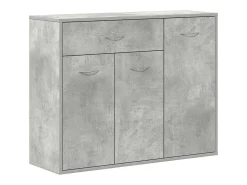 Aparador de hormigón gris 88x30x70 cm Madera de ingeniería