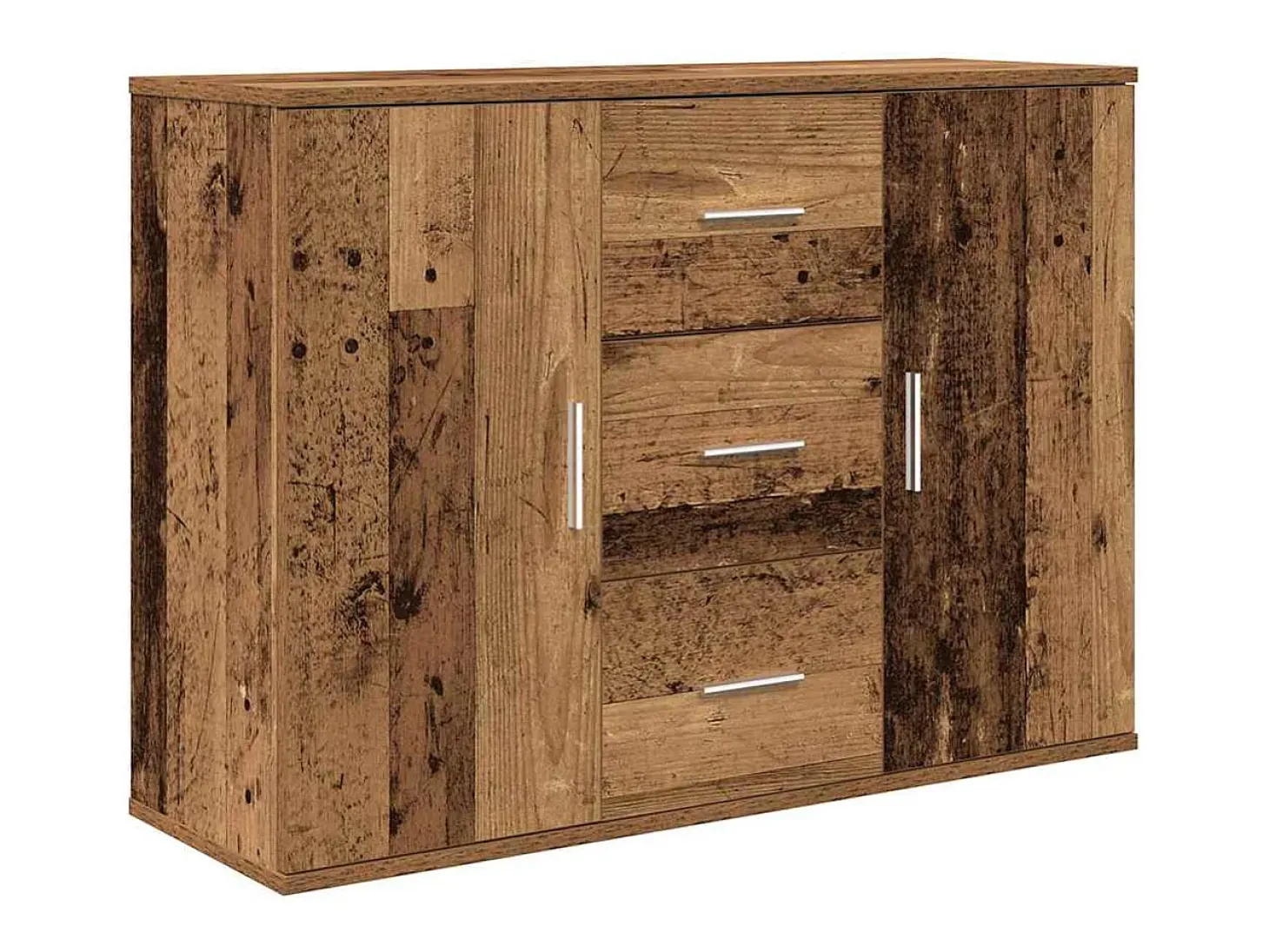 Aparador de madera antigua 90x29,5x65 cm madera contrachapada