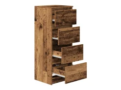 Aparador de madera antigua 37,5x35x99 cm madera contrachapada