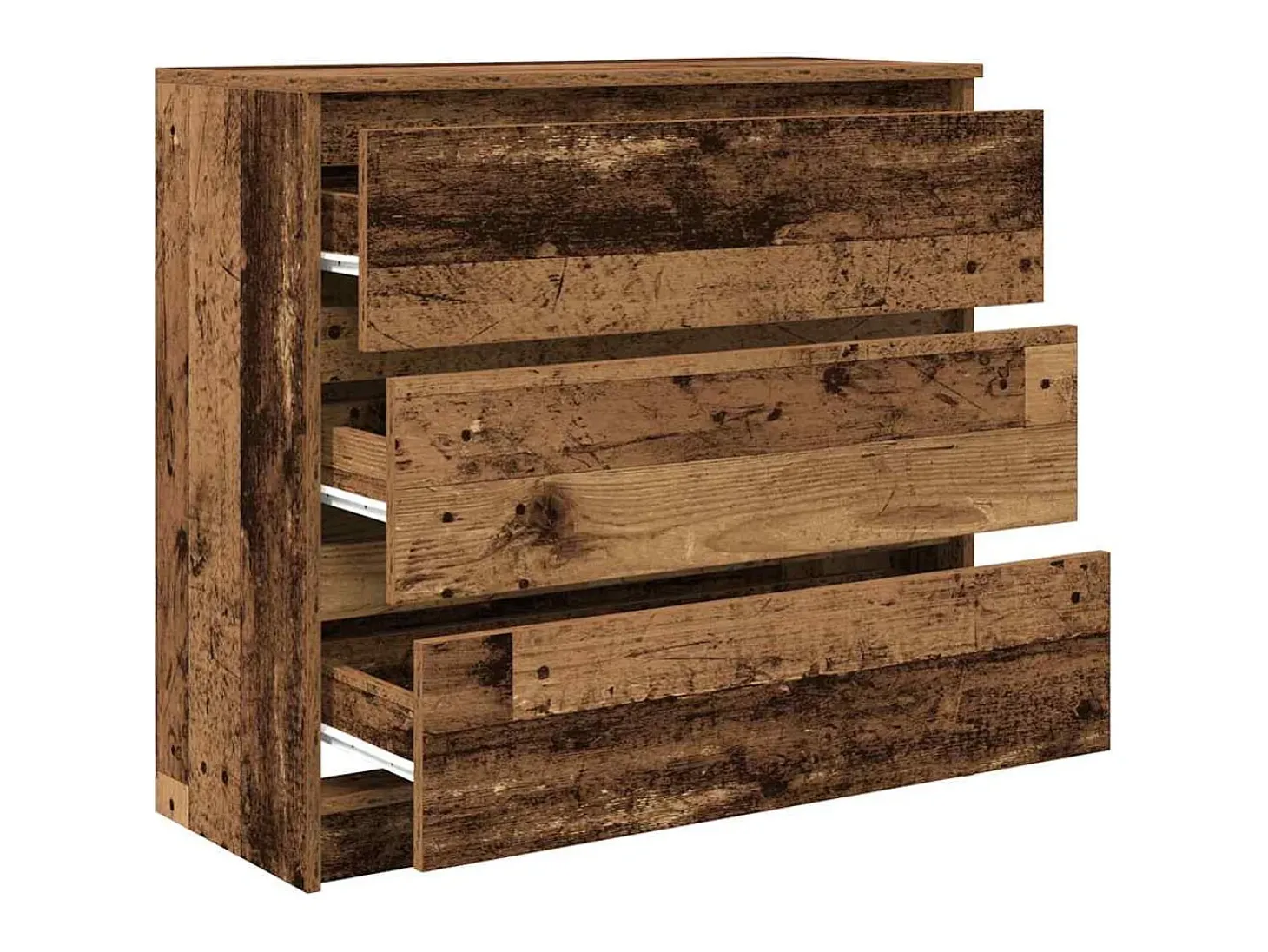 Aparador de madera antigua 80x35x76 cm madera contrachapada