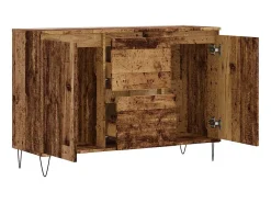 Aparador de madera antigua 104x35x70 cm madera contrachapada