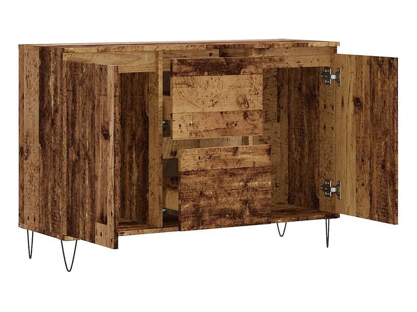 Aparador de madera antigua 104x35x70 cm madera contrachapada