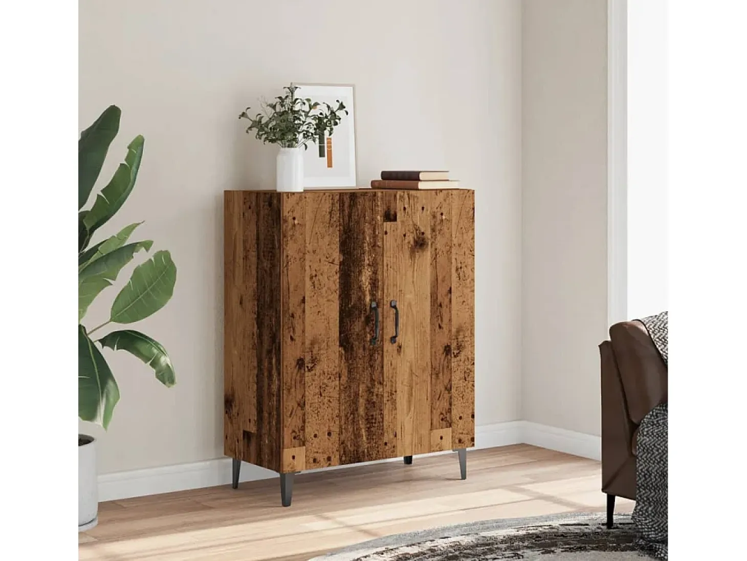 Aparador de madera antigua 70x34x90 cm madera contrachapada