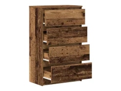 Aparador de madera antigua 60x35x98,5 cm madera contrachapada