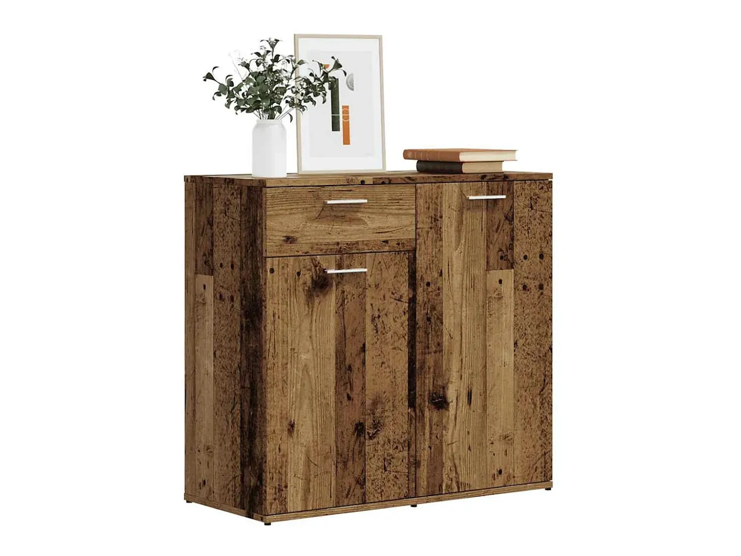 Aparador de madera antigua 80x36x75 cm madera contrachapada