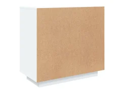Aparador de madera contrachapada blanco 80x40x75 cm ES76414