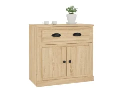 Aparador de madera contrachapada roble Sonoma 70x35,5x67,5 cm