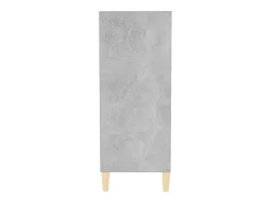 Aparador de madera contrachapada gris hormigón 57x35x90 cm