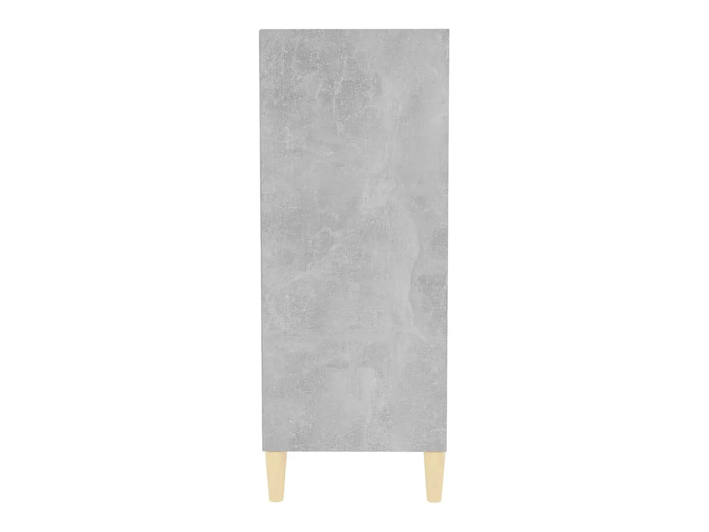 Aparador de madera contrachapada gris hormigón 57x35x90 cm