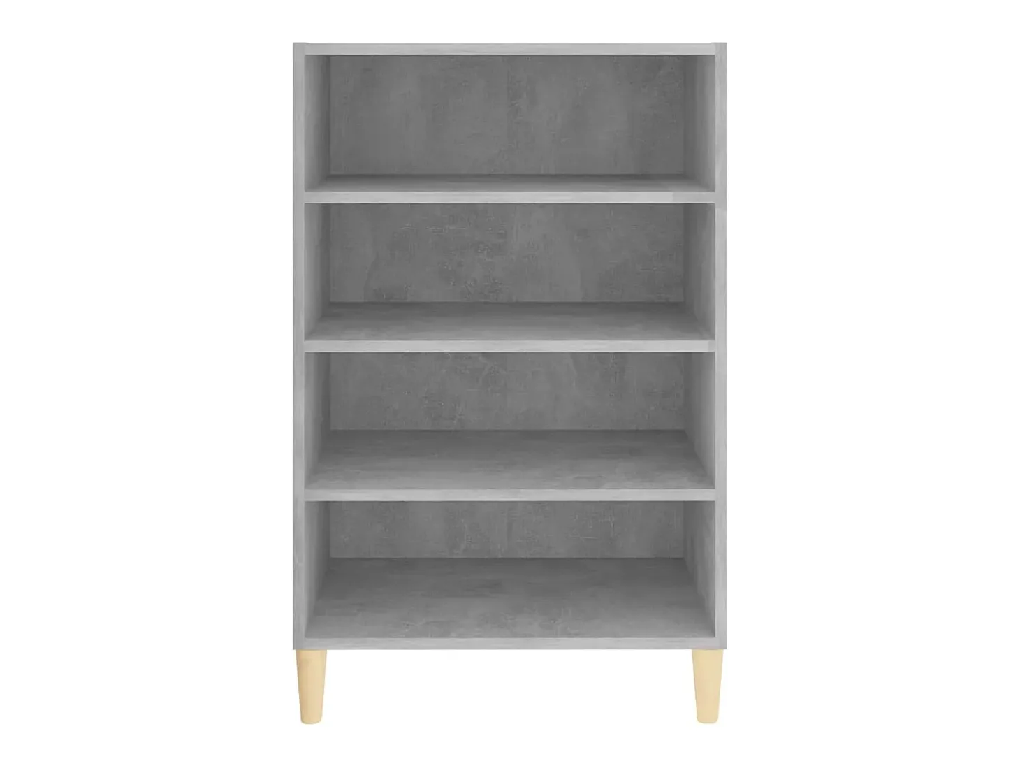 Aparador de madera contrachapada gris hormigón 57x35x90 cm