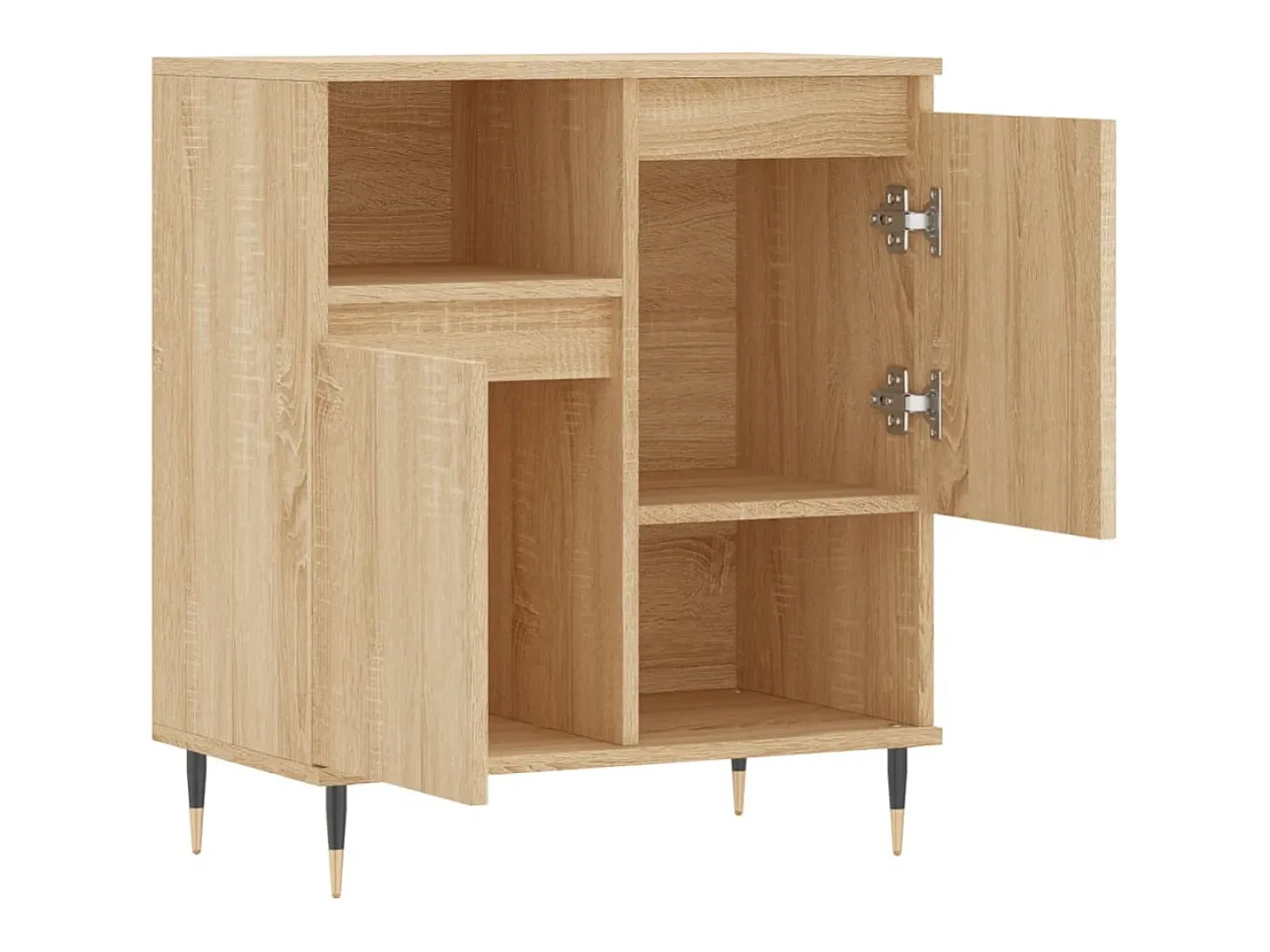 Aparador de madera contrachapada roble Sonoma 60x35x70 cm