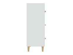 Aparador de madera contrachapada blanco 70x34x90 cm ES77267