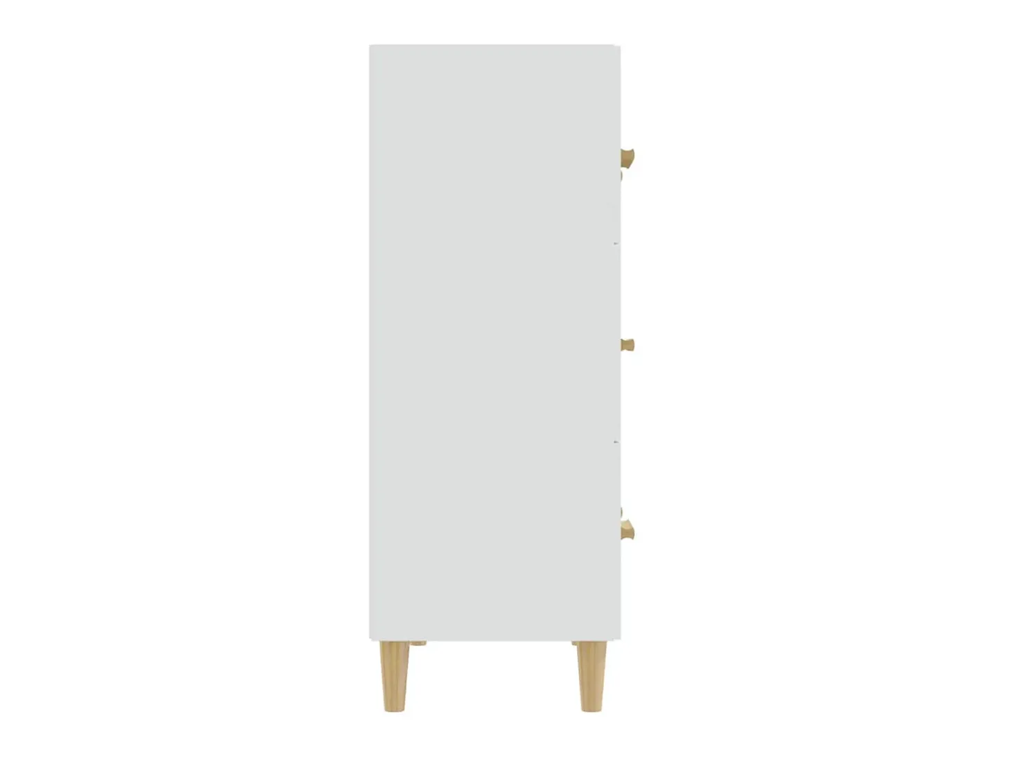 Aparador de madera contrachapada blanco 70x34x90 cm ES77267