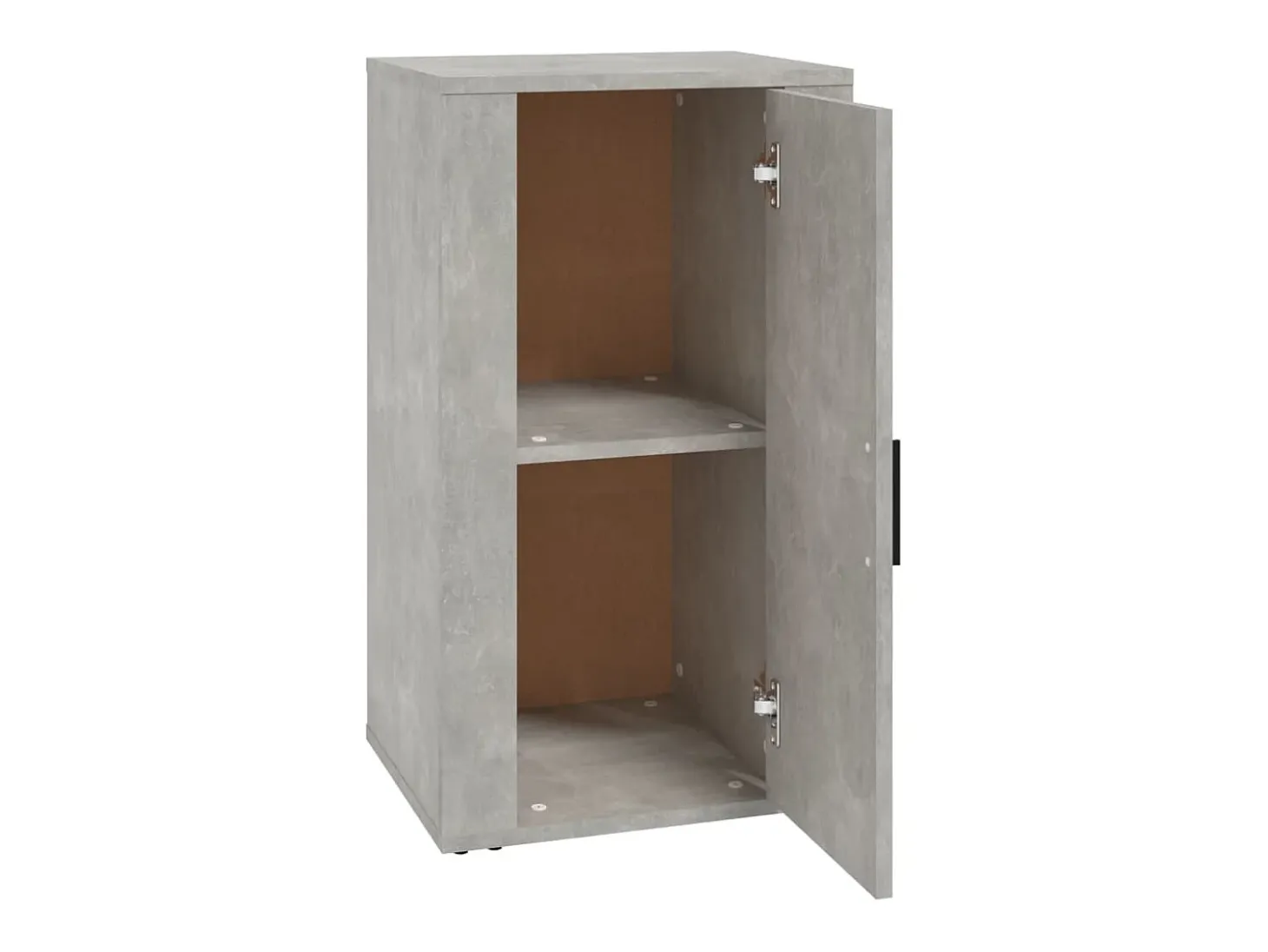 Aparador de madera contrachapada gris hormigón 40x33x70 cm