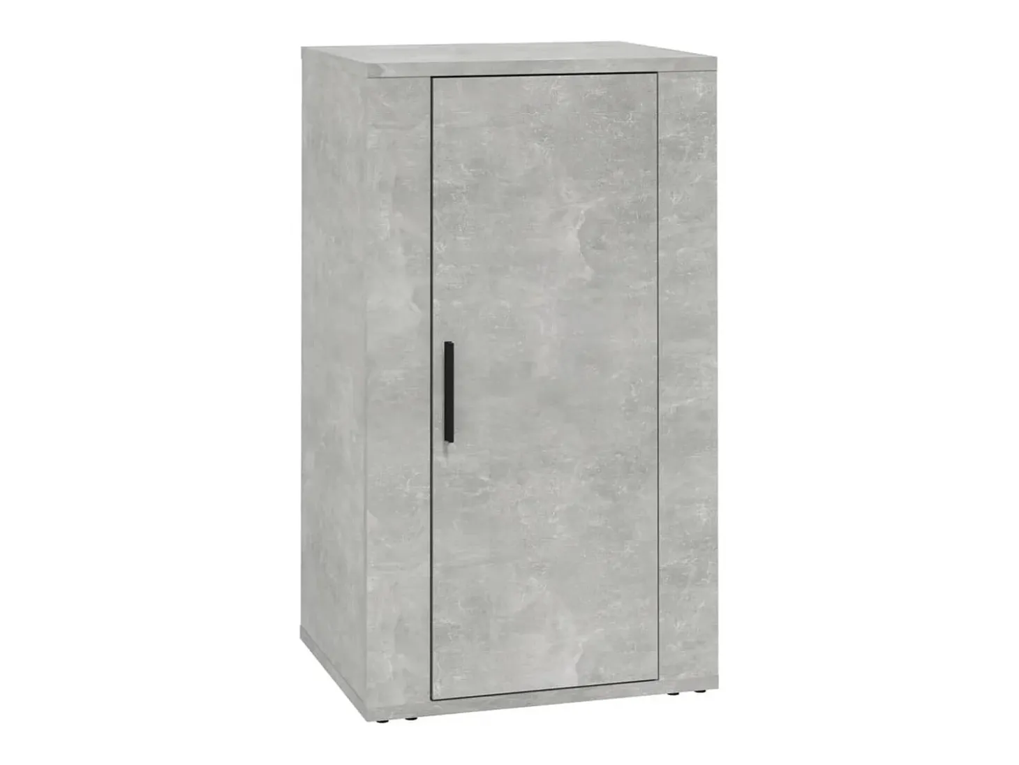 Aparador de madera contrachapada gris hormigón 40x33x70 cm