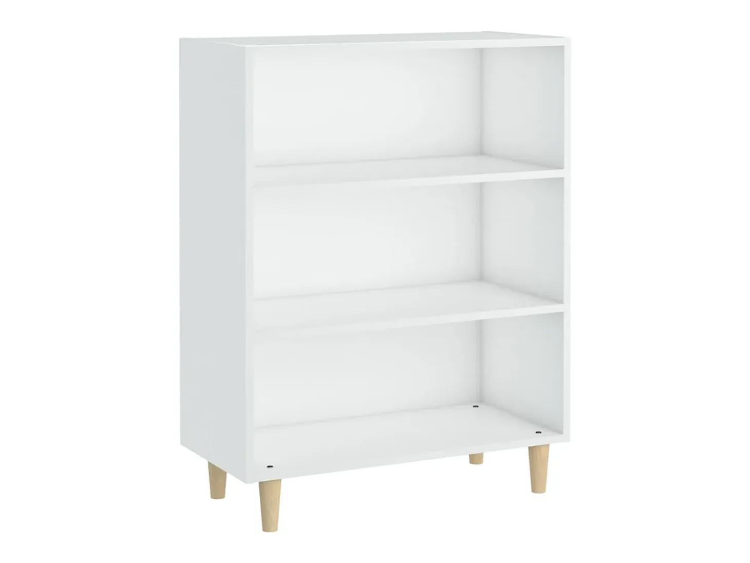 Aparador de madera contrachapada blanco 69,5x32,5x90 cm