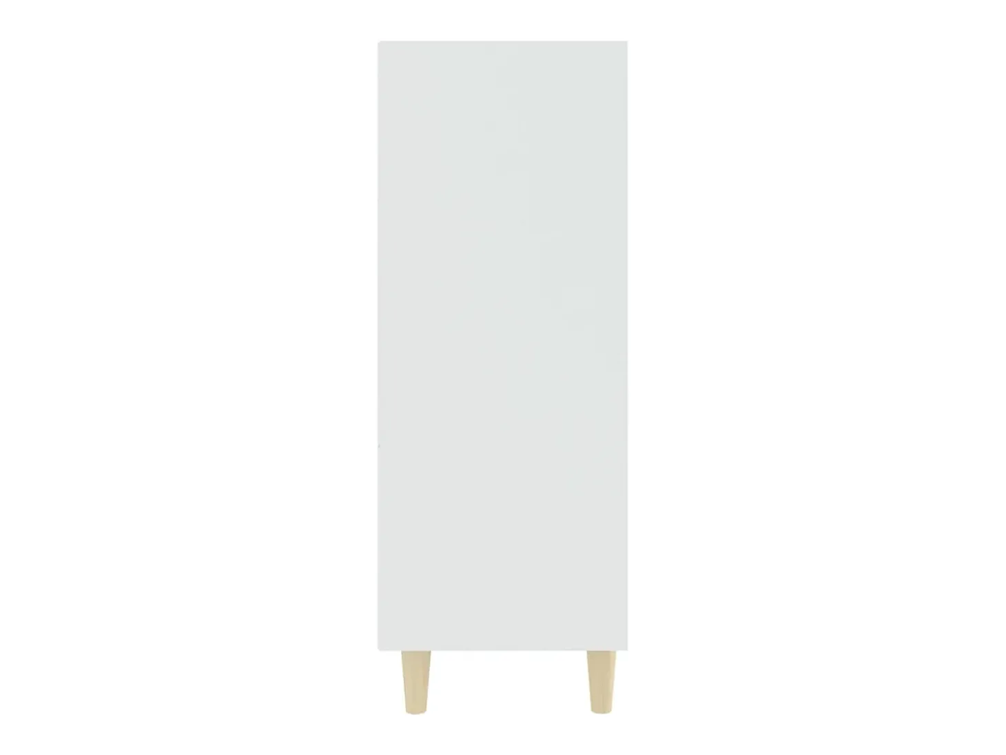 Aparador de madera contrachapada blanco 69,5x32,5x90 cm