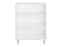 Aparador de madera contrachapada blanco 69,5x32,5x90 cm