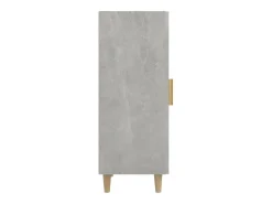 Aparador de madera contrachapada gris hormigón 34,5x34x90 cm