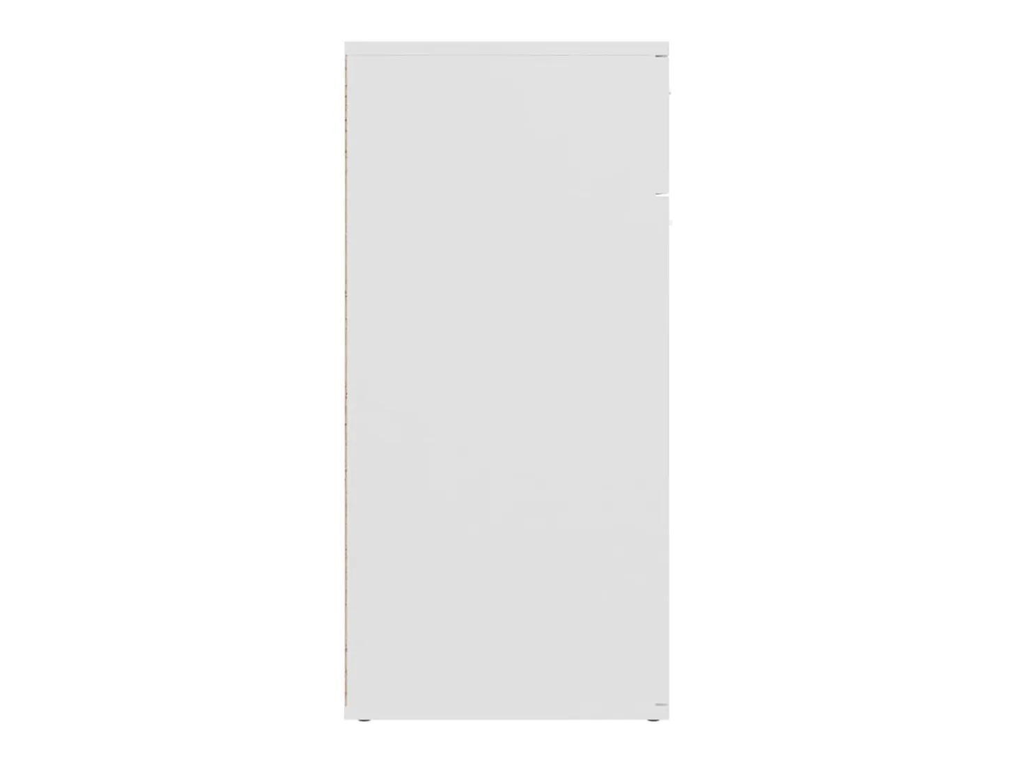 Aparador de madera contrachapada blanco 80x36x75 cm