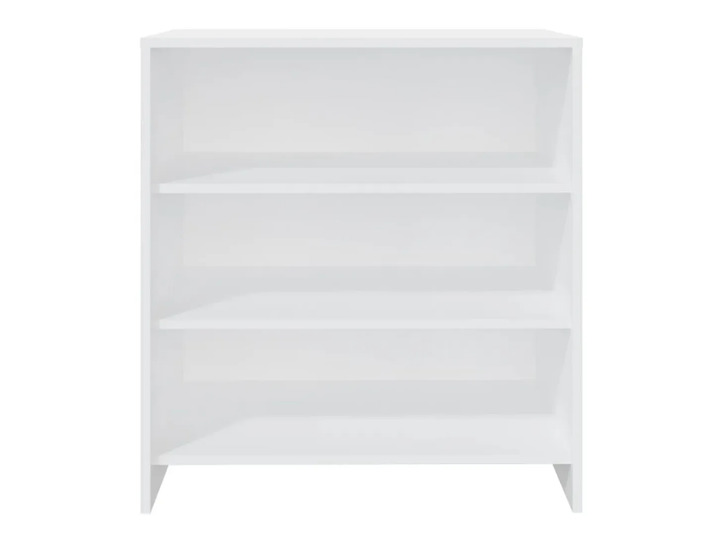 Aparador de madera contrachapada blanco 70x40,5x75 cm