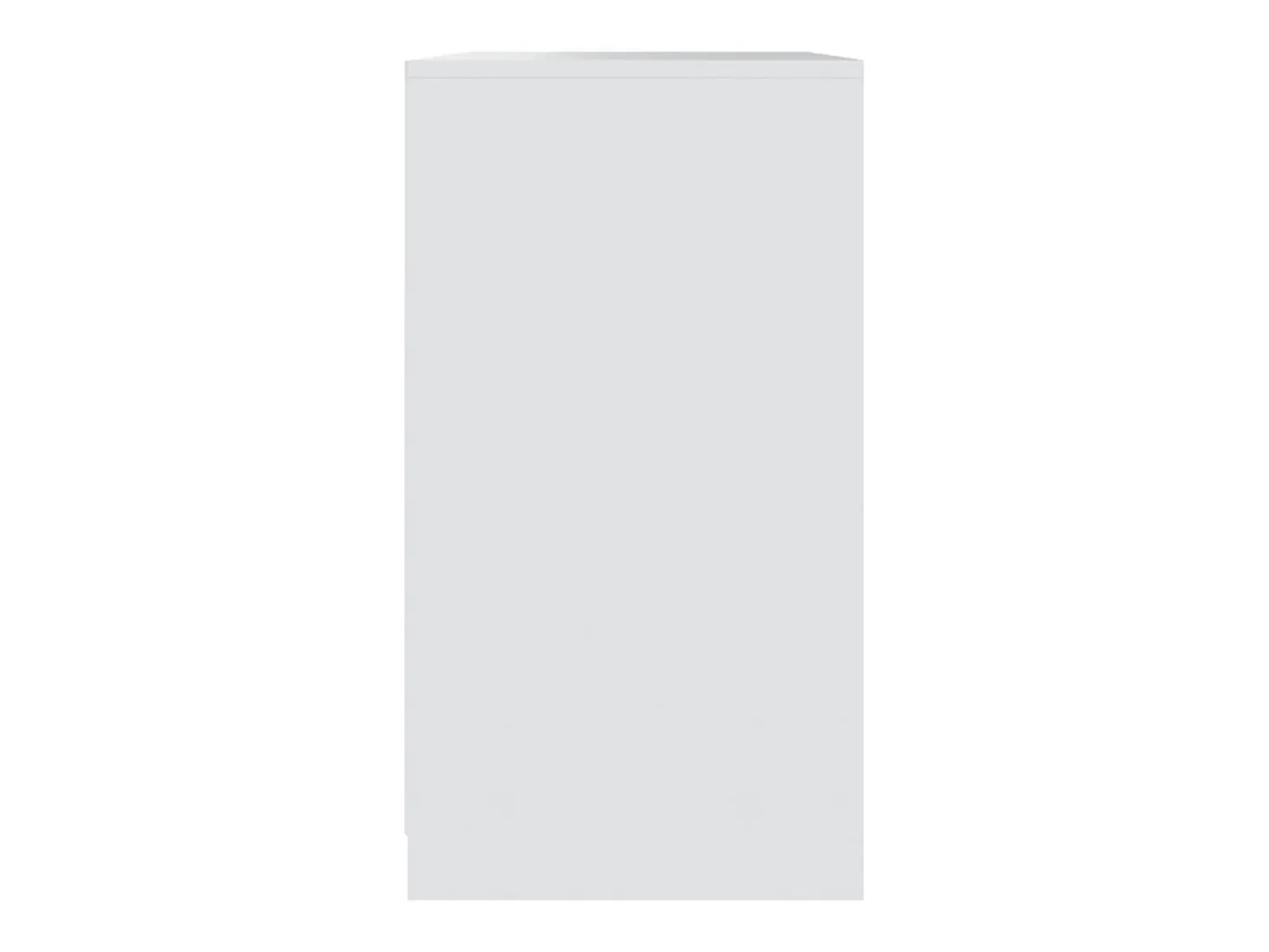 Aparador de madera contrachapada blanco 70x40,5x75 cm
