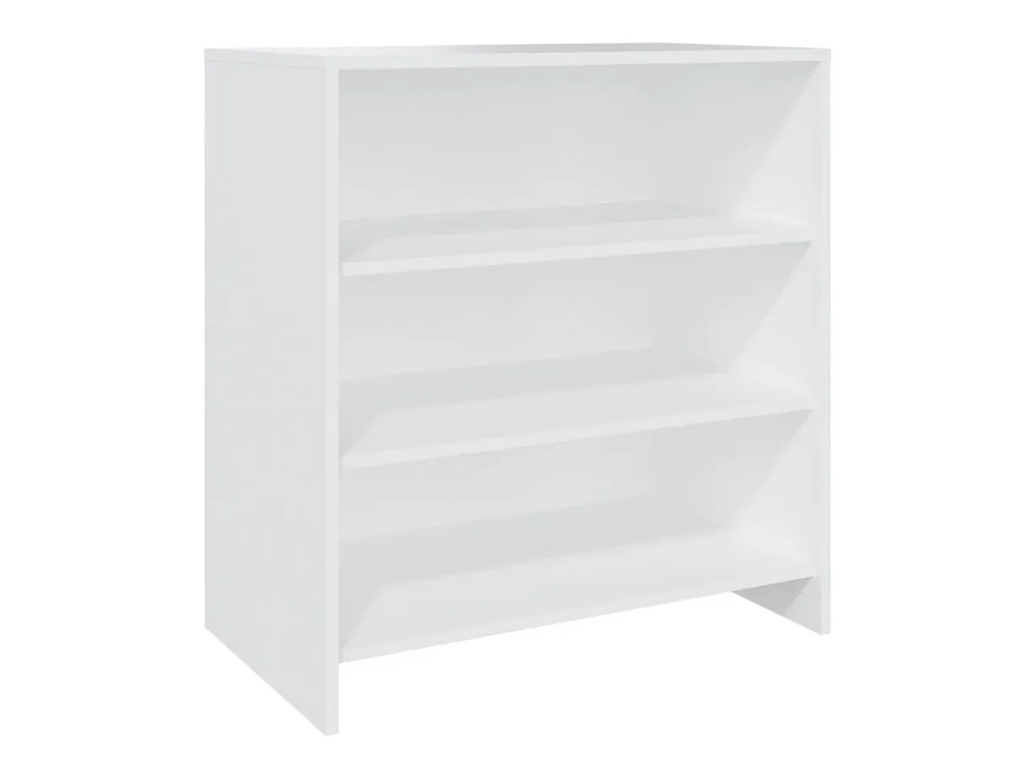 Aparador de madera contrachapada blanco 70x40,5x75 cm