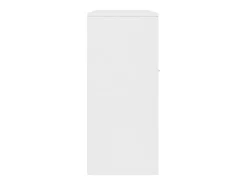 Aparador de madera contrachapada blanco 88x30x70 cm