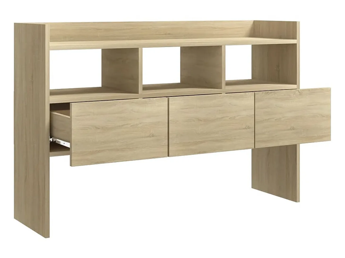 Aparador de madera contrachapada roble Sonoma 105x30x70 cm ES77525