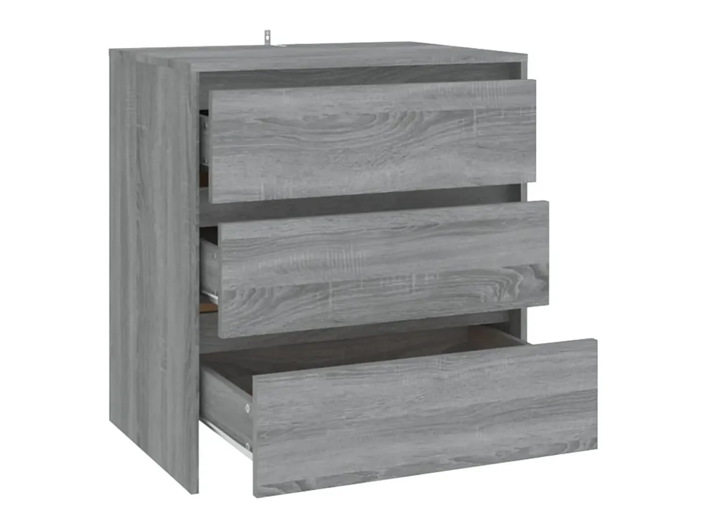 Aparador de madera contrachapada gris Sonoma 70x41x75 cm ES93784