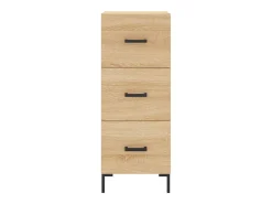 Aparador de madera contrachapada roble Sonoma 34,5x34x180 cm