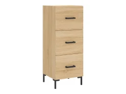 Aparador de madera contrachapada roble Sonoma 34,5x34x180 cm