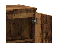 Aparador de madera contrachapada envejecida 60x35x70 cm