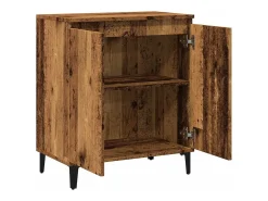 Aparador de madera contrachapada envejecida 60x35x70 cm