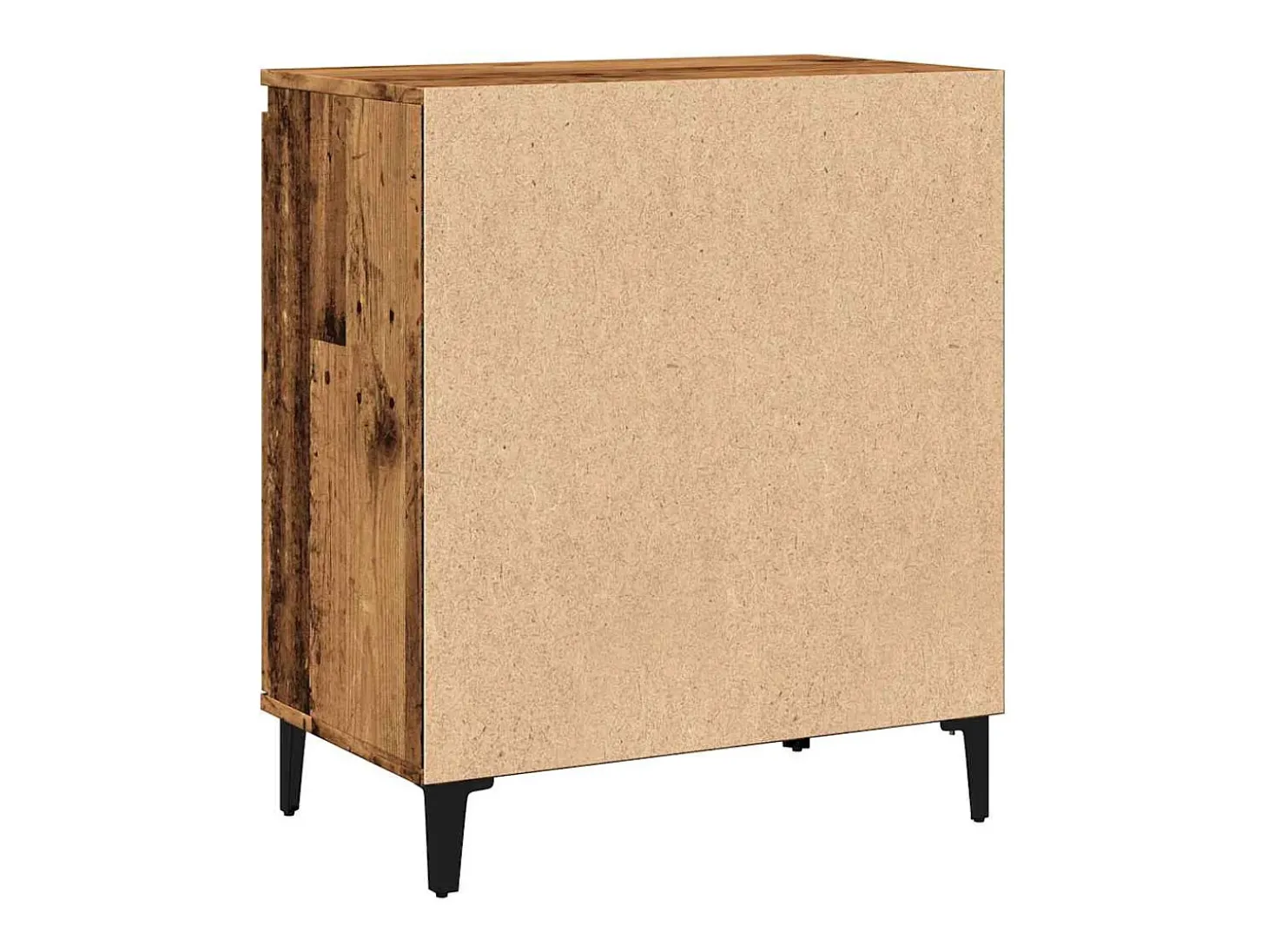 Aparador de madera contrachapada envejecida 60x35x70 cm