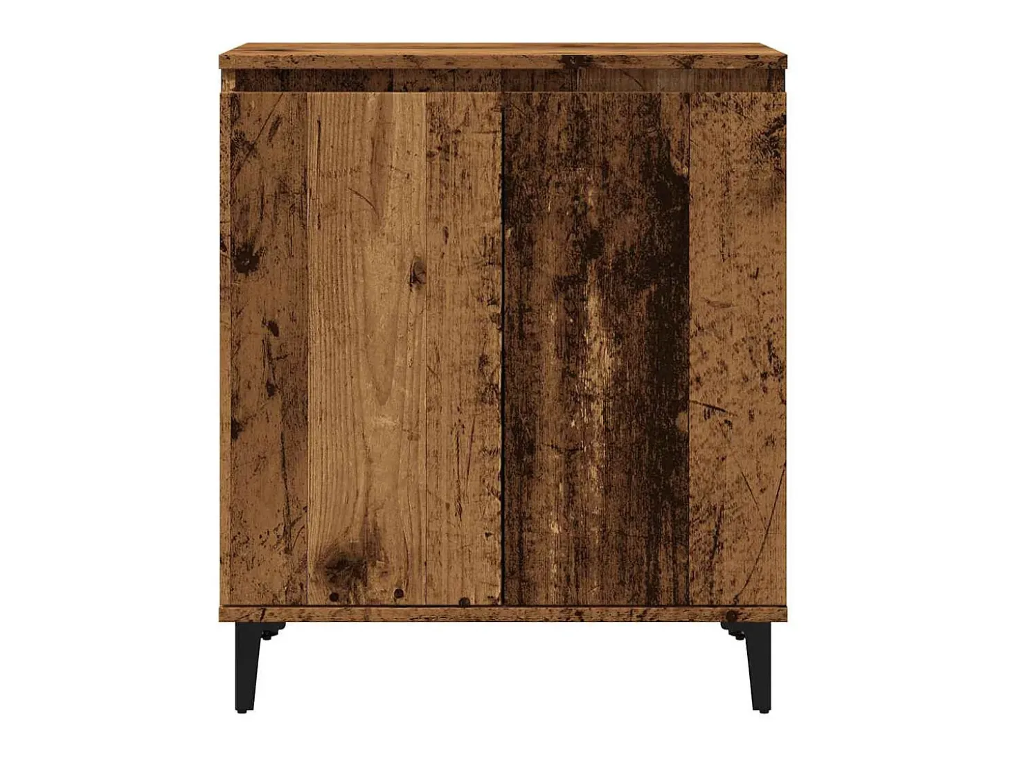 Aparador de madera contrachapada envejecida 60x35x70 cm