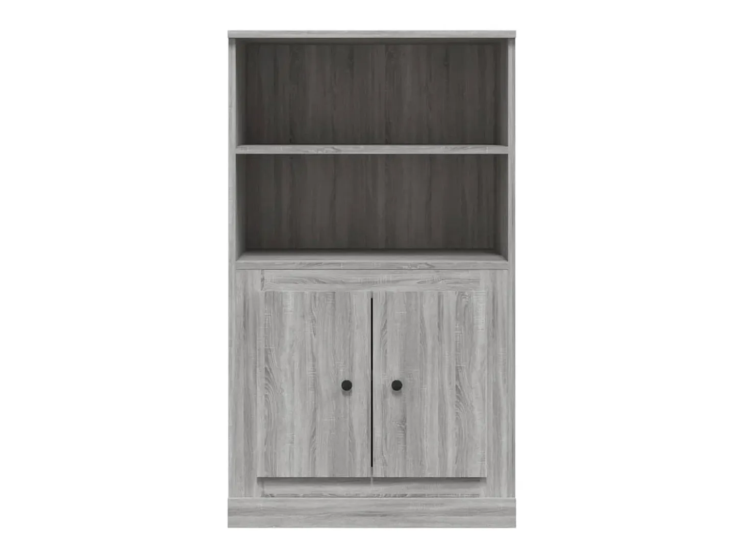 Aparador de madera contrachapada gris Sonoma 60x35,5x103,5 cm