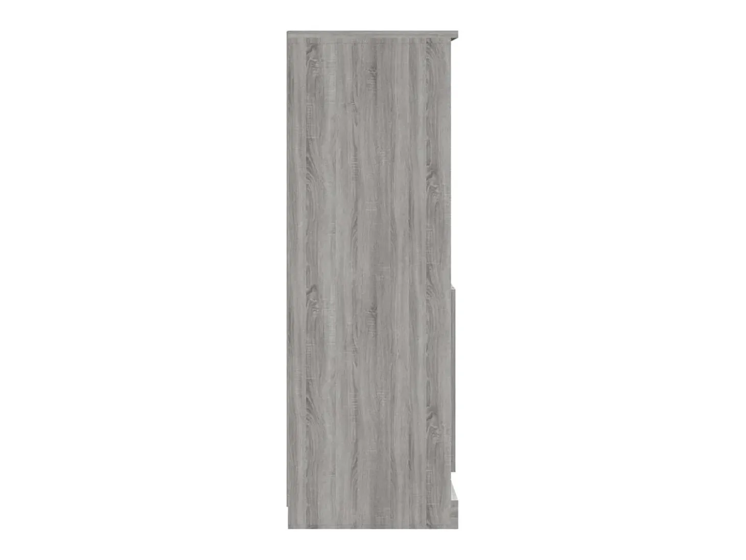 Aparador de madera contrachapada gris Sonoma 60x35,5x103,5 cm