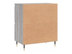 Aparador de madera contrachapada gris Sonoma 60x35x70 cm